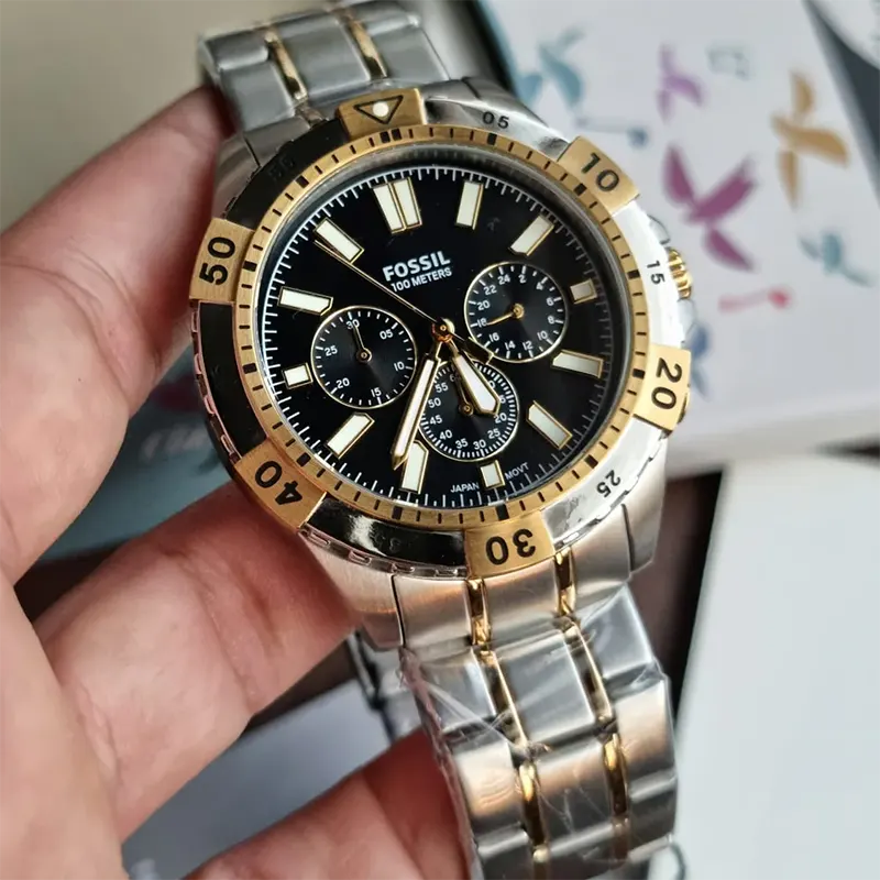 Fossil Garrett Chronograph Quartz Black Dial Men's Watch- FS5771